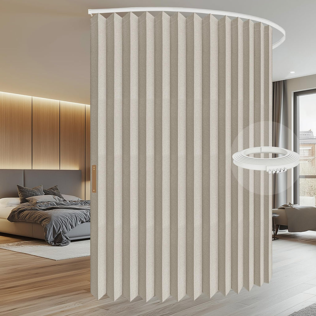 Blackout Room Divider Curtains Cream White W100 x L84 1 Pack O96845