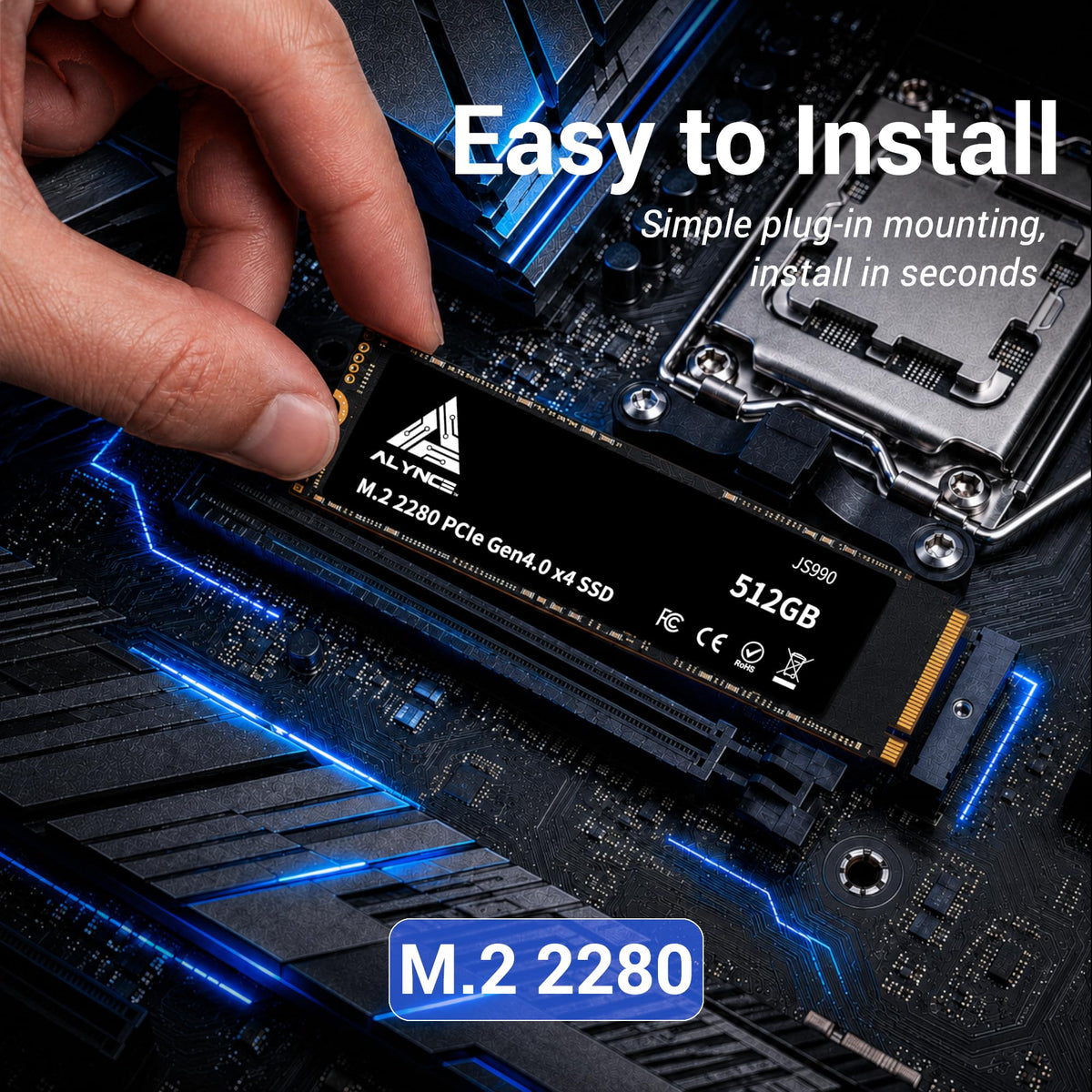 512GB PCIe Gen4 x4 NVMe M.2 2280 SSD F659