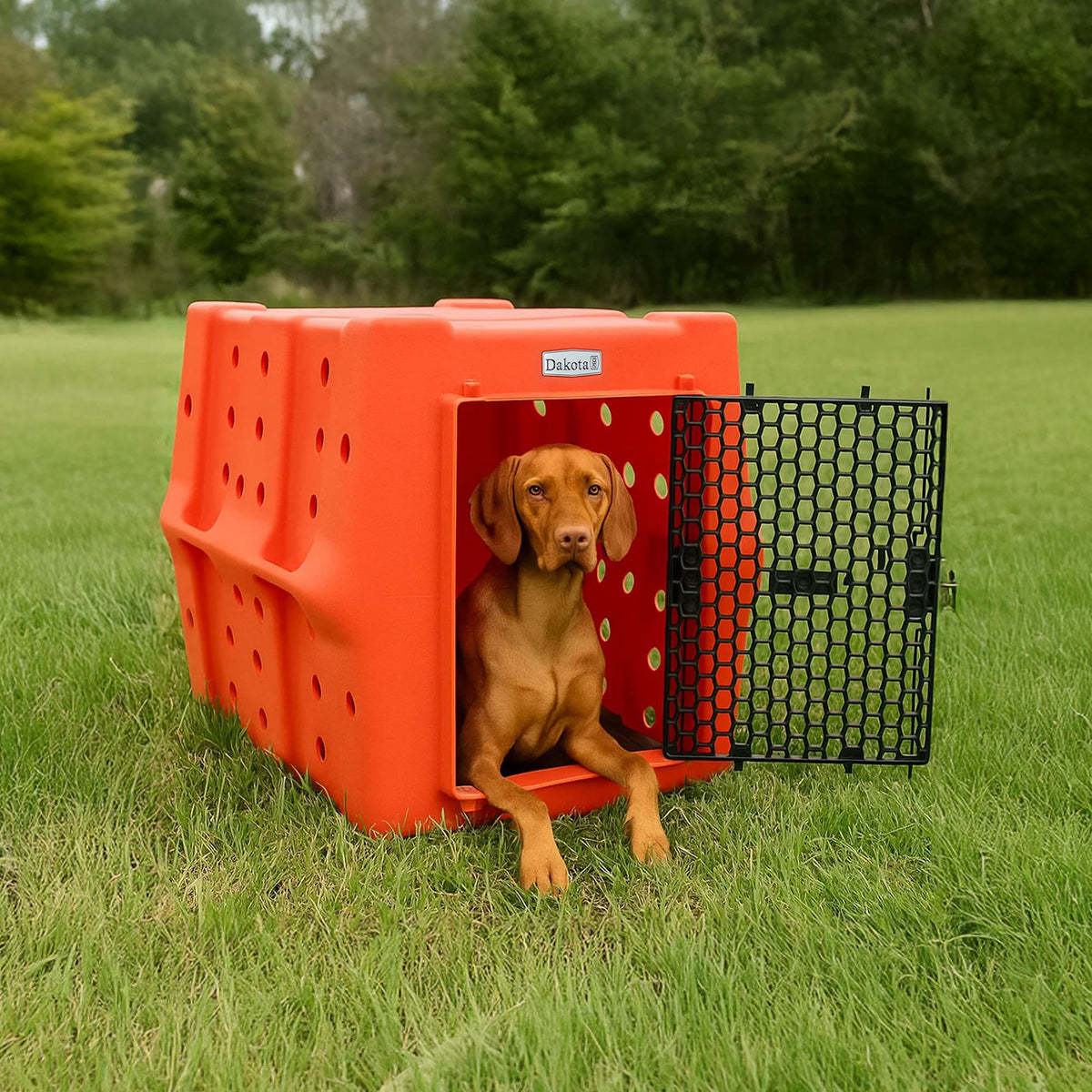 Orange Large Dog Crate D40215