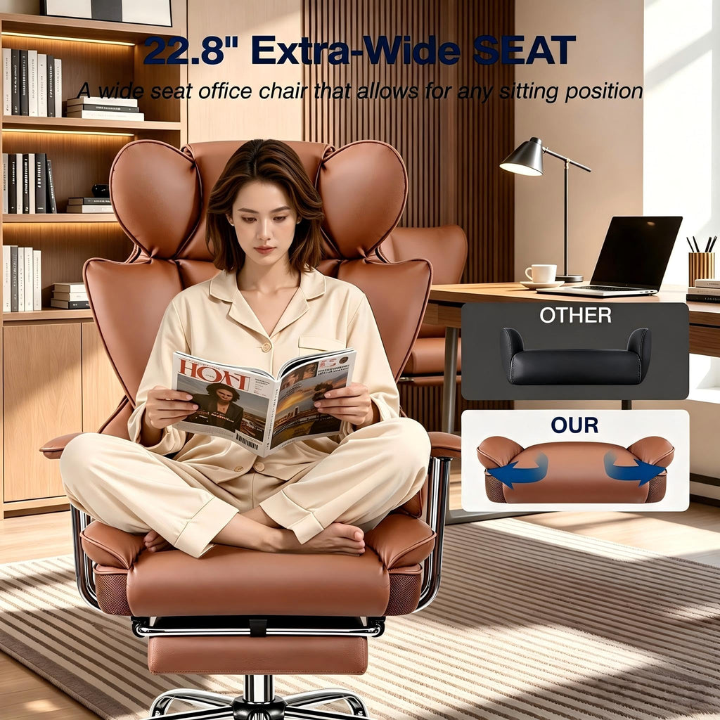 Big and Tall High Back Office Chair with Footrest B1793