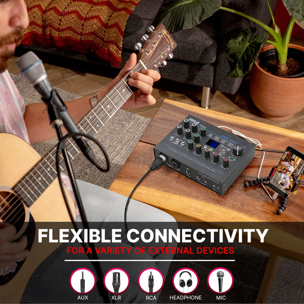 USB Audio Interface with Digital Effects and Phantom Power J65260