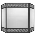 50"x32" 3 Panel Steel Fireplace Screen B533