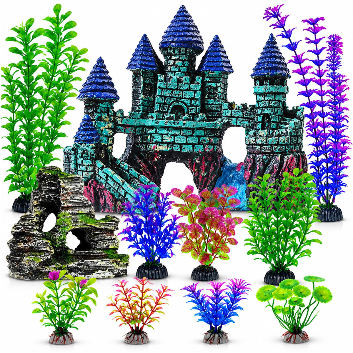 13 Pieces Aquarium Decorations Kit A669915
