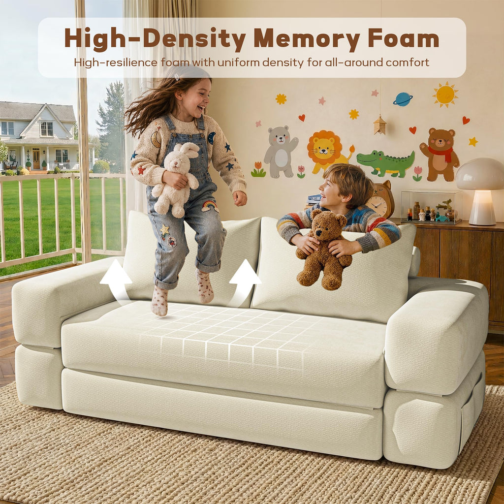 75'' Convertible Sofa Bed Queen V9059