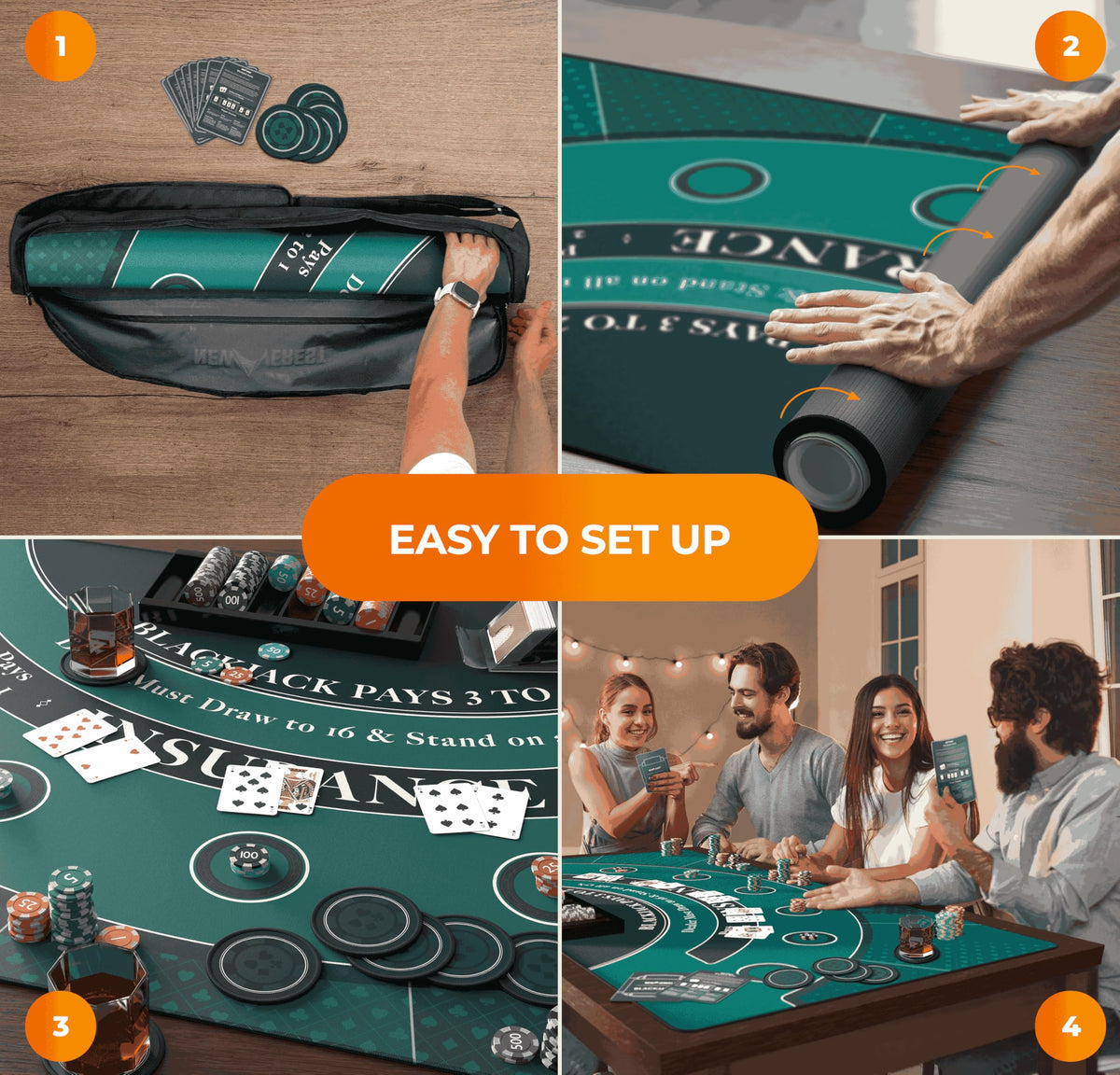 Blackjack Mat 70" x 30" M379129