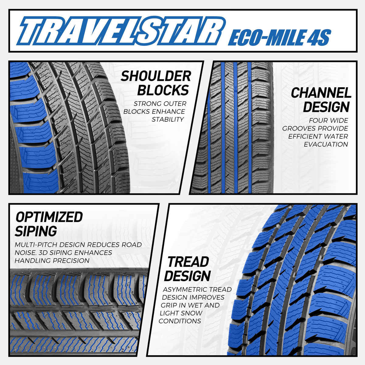 Set of 4 All Weather Tires P756213