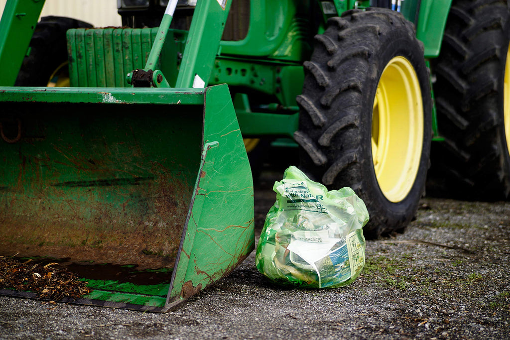 Biodegradable 40-45 Gallon Trash Bags 250 Count Green T445