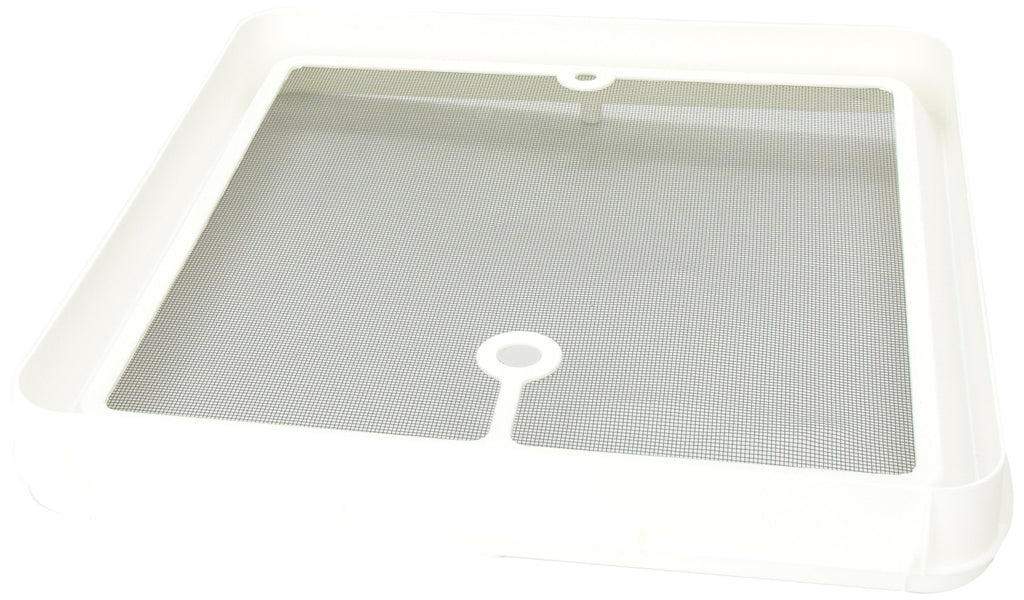 14" White Radius Corner Roof Vent I6463