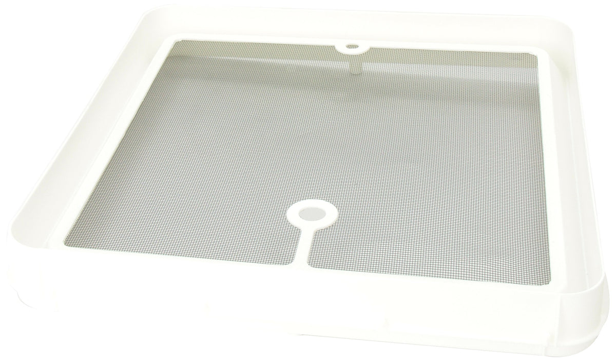 14" White Radius Corner Roof Vent I6463
