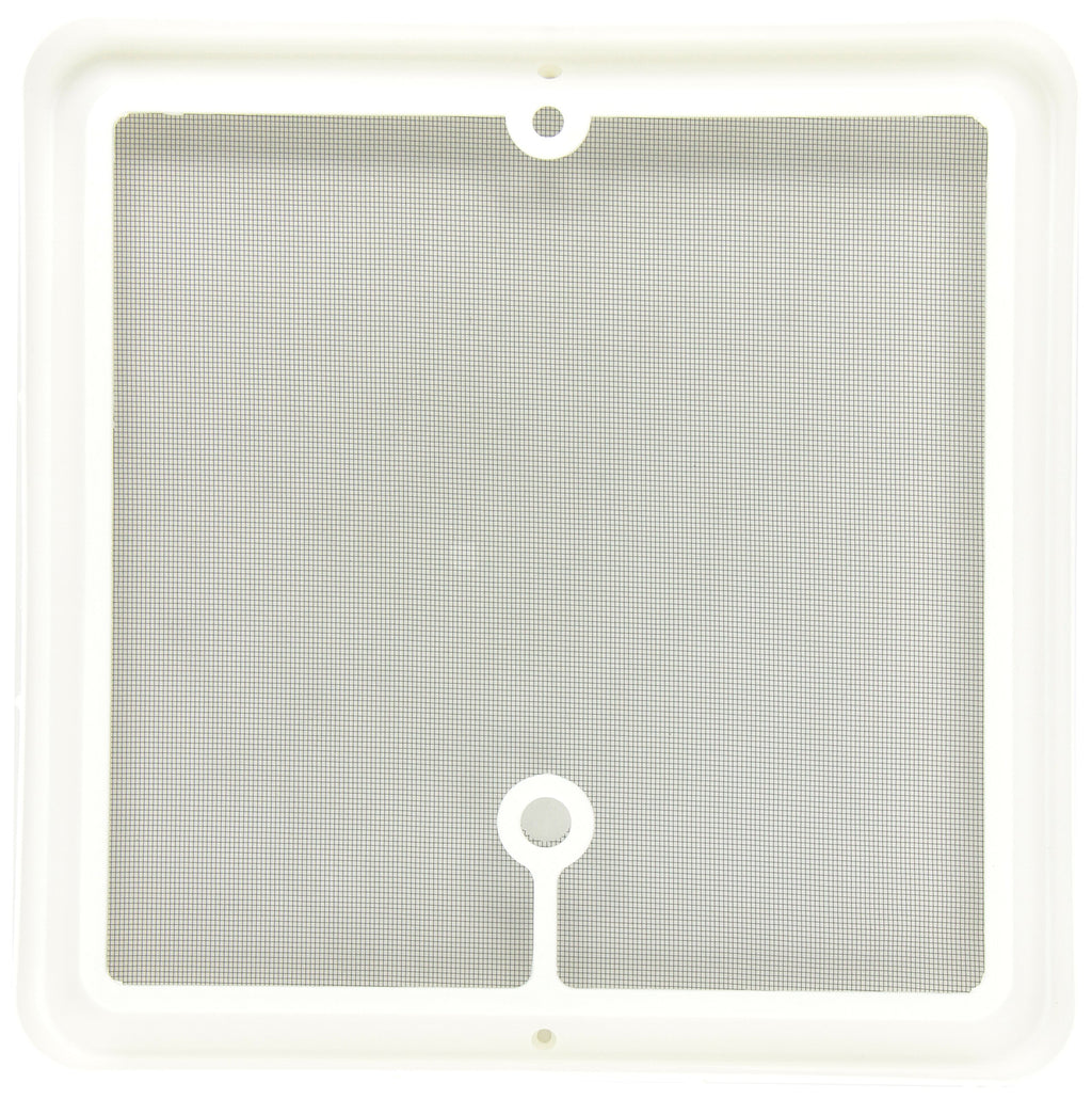 14" White Radius Corner Roof Vent I6463